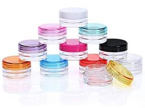 img 3 attached to LASSUM Cosmetic Containers Refillable Colorful