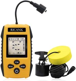 img 4 attached to 🎣 RICANK Portable Fish Finder: Efficient Handheld Wired Depth Finder for Ice Kayak and Boat Fishing with Sonar Sensor Transducer and LCD Display Gear