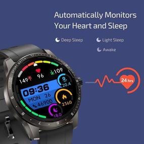 img 3 attached to 📱 MorePro Smart Watch: Ultimate Fitness Tracker with 20 Sport Modes, Body Temperature, Heart Rate & Blood Pressure Monitor, Sleep Tracker - IP68 Waterproof Smartwatch for Women & Men