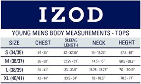 img 1 attached to IZOD Uniform Sleeve Oxford Medium 👔 Men's Clothing: Sleek Shirts for Classic Style