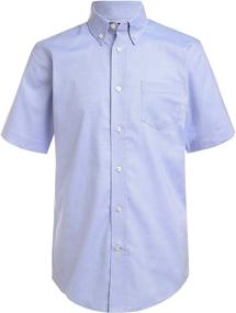 img 2 attached to IZOD Uniform Sleeve Oxford Medium 👔 Men's Clothing: Sleek Shirts for Classic Style
