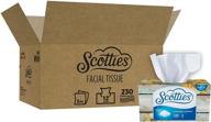 scotties everyday comfort facial tissues - 230 tissues per box (pack of 12) | affordable & long-lasting quality tissues logo