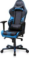 dxracer rv131 black & blue racing series ergonomic office reclining swivel video game chair – adjustable seat for adults, teen gamers, and streamers логотип