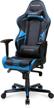 dxracer rv131 black & blue racing series ergonomic office reclining swivel video game chair – adjustable seat for adults, teen gamers, and streamers logo