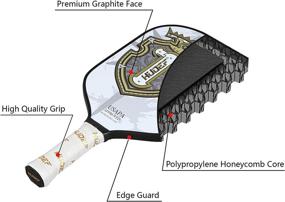 img 2 attached to HUDEF Pickleball Lightweight Mid Weight Honeycomb Sports & Fitness