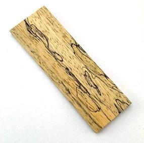 img 3 attached to 🔪 Aibote Set of 2 Spalted Maple Wood Knife Handle Scales Slabs, Ideal Material for DIY Blank Blades, Knives, Jewelry, and Handicrafts Making - 4.7x1.6x0.31 inches