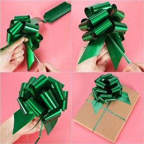 img 1 attached to 🎁 G.C 24 Pcs Christmas Bows: Exquisite Ribbon Decorations for Gift Wrapping & Christmas Pull Bows