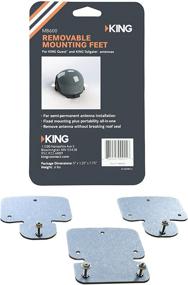 img 1 attached to 🚗 Enhance Vehicle Flexibility with KING MB600 Removable Roof Mount Kit, Gray