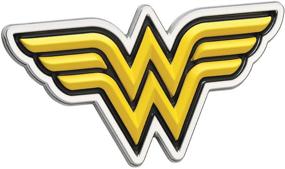 img 4 attached to 🚗 Enhance Your Car with Fan Emblems Wonder Woman 3D Car Badge - Classic Logo (Black, Yellow and Chrome)