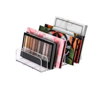 🎨 eyeshadow makeup palette cosmetic organizer: waterproof organizer for eye makeup palette - convenient bathroom countertop storage with 7 sections (large size, 1 piece) logo