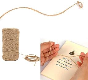 img 1 attached to 656 Feet 3mm Jute Rope- Natural Jute Twine, UJHODVP Hemp String for Craft, Arts, Gift Wrapping, and Garden Decor