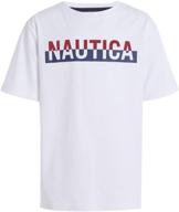 nautica short sleeve t shirt heather logo