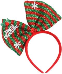 img 4 attached to Accessory Headwear Colorful Headband Christmas