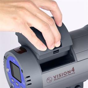 img 3 attached to 📸 Neewer Vision 4 300W наружная студийная вспышка со светодиодом Литий-ионного аккумулятора (700 полных мощностных вспышек, 2.4G Система и спусковое устройство, крепление Bowens), набор софтбокса для видео и локационной фотографии
