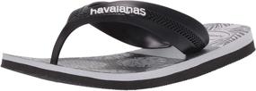 img 4 attached to 👦 Havaianas Boys' Sandals - Trendy Black and White Shoes for a Stylish Look