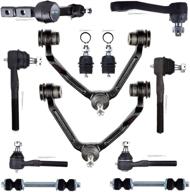 eccpp front suspension kit for 1997-2003 ford expedition, f-150, lincoln navigator - lower ball joints, inner/outer tie rods, sway bar links, upper control arms, idler arm, pitman arm logo