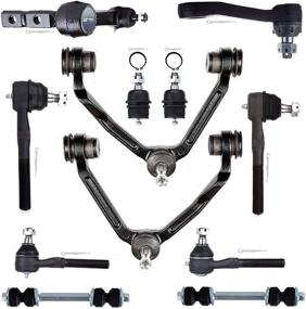 img 4 attached to ECCPP Front Suspension Kit for 1997-2003 Ford Expedition, F-150, Lincoln Navigator - Lower Ball Joints, Inner/Outer Tie Rods, Sway Bar Links, Upper Control Arms, Idler Arm, Pitman Arm