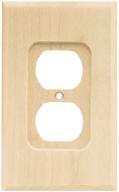 enhance your décor with franklin 🔲 brass w10397-un-c square single duplex in unfinished wood logo