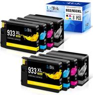 🖨️ lxtek compatible ink cartridge replacement for hp 932xl 933xl 932 933 - officejet 7110 6600 6700 6100 7612 7610 (2 black, 2 cyan, 2 magenta, 2 yellow, 8 pack) logo