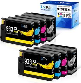 img 4 attached to 🖨️ LxTek Compatible Ink Cartridge Replacement for HP 932XL 933XL 932 933 - Officejet 7110 6600 6700 6100 7612 7610 (2 Black, 2 Cyan, 2 Magenta, 2 Yellow, 8 Pack)