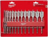 milwaukee flat boring bit set logo