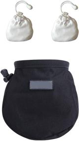 img 4 attached to 🧗 Optimized Chalk Bag Kit: Includes 2 Chalk Balls, Belt, Carabiner Clip, Brush Loop, and Zippered Pocket; Ideal for Climbing, Bouldering, Gymnastics, Cross Fit, and Lifting