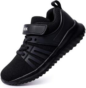 img 4 attached to 👟 Ultimate Kids Running Shoes: Akk Boys Girls Tennis Sneakers - Lightweight & Breathable