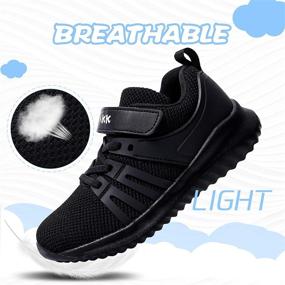 img 2 attached to 👟 Ultimate Kids Running Shoes: Akk Boys Girls Tennis Sneakers - Lightweight & Breathable