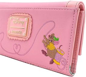 img 2 attached to 👗 Loungefly Disney Cinderella 70th Anniversary Dress Flap Wallet - A Magical Accessory