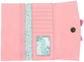 img 1 attached to 👗 Loungefly Disney Cinderella 70th Anniversary Dress Flap Wallet - A Magical Accessory