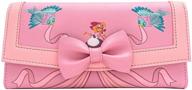 👗 loungefly disney cinderella 70th anniversary dress flap wallet - a magical accessory logo