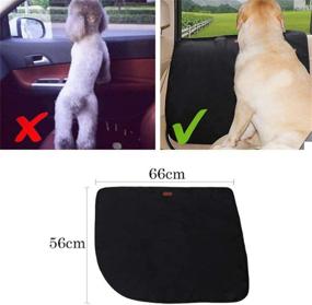 img 3 attached to 🐾 DogLemi 2 Pcs Car Door Protector for Dogs, Anti-Scratch Dog Car Door Cover, Waterproof Oxford Vehicle Door Guards for Cars SUV Pet Travel in Gray (1 for Each Side)