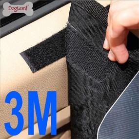 img 1 attached to 🐾 DogLemi 2 Pcs Car Door Protector for Dogs, Anti-Scratch Dog Car Door Cover, Waterproof Oxford Vehicle Door Guards for Cars SUV Pet Travel in Gray (1 for Each Side)