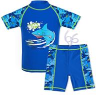 👕 huaniue one-piece sleeve boy's rashguard swimsuit clothing logo