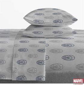 img 2 attached to 🕷️ Marvel Spiderman Spider Sense Luxury Queen Sheet Set - 100% Cotton Soft bedsheets - Includes Flat Sheet, Fitted Sheet + 2 Pillowcases - Official Marvel - Oeko-TEX Certified - Saturday Park