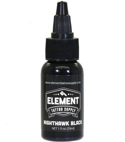 img 4 attached to 1-унция флакон черной тату-чернил Nighthawk от Element Tattoo Supply