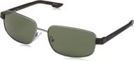 columbia cliff rectangular sunglasses gunmetal logo