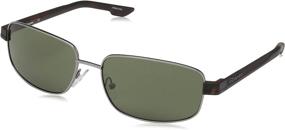 img 4 attached to Columbia Cliff Rectangular Sunglasses Gunmetal