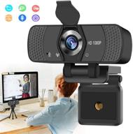 📷 high-definition burxoe webcam with built-in mic for pc, 1080p streaming, privacy cover, tripod included logo