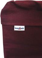 🪑 backjack bji original: premium extra large burgundy cotton fabric floor seating chair | made in usa | lightweight back support for gaming, reading, yoga, meditation, families & daycare logo