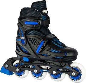 img 4 attached to 🛼 Adjustable Inline Skates for Girls and Boys - Fits 4 Sizes - Model 148 by Crazy Skates