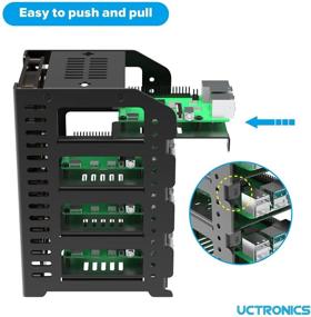 img 2 attached to 🔥 UCTRONICS Raspberry Pi Cluster with Metal Rack Case: 4 Removable Layers, Cooling Fans, and SSD Mounting Plate - Supports Raspberry Pi 4B, 3B+/3B and Other B Models