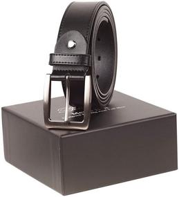 img 3 attached to Tall and Stylish: ANYWALK Men's Belts in Sleek Black