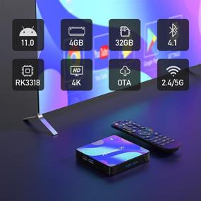 img 3 attached to 📺 X88 PRO 10: 2021 Android TV Box 11.0 with 4GB RAM, 32GB ROM, RK3318 Quad-Core, 3D 4K Smart Box - Dual WiFi, Bluetooth 4.1, Ethernet LAN - Streaming Video Box