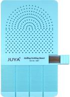 juya quilling knitting board: универсальная 🧵 2-в-1 доска с удобным хранением палочек (синяя) логотип