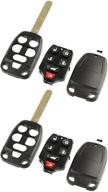 case shell key fob keyless entry remote fits honda odyssey 2011 2012 2013 (n5f-a04taa) accessories & supplies logo