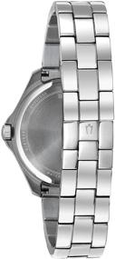 img 2 attached to ⌚ Женские часы Bulova Crystal Quartz: Модель 96L236, элегантность стального оттенка