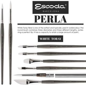 img 1 attached to Escoda PERLA White Toray Synthetic Painting, Drawing & Art Supplies