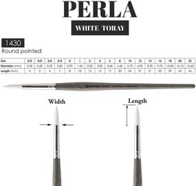 img 2 attached to Escoda PERLA White Toray Synthetic Painting, Drawing & Art Supplies