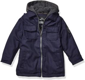 img 3 attached to iXtreme Boys' Wool Blend Solid Jacket